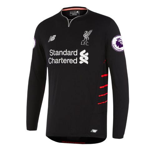 New Balance 63000815 Men's Lfc Mens Sturridge Away Epl Patch Ls Jersey - Black (mt63000815y)