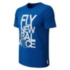 New Balance 4362 Men's Graphic Fly With Nb Tee - Laser Blue, White (emet4362lsb)