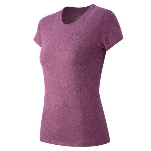 New Balance 53150 Women's Heathered Short Sleeve Tee - Purple (wt53150urh)