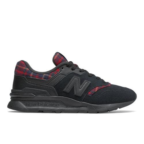 New Balance 997h Women's Classics Shoes - Black/red (cw997hxb)