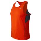 New Balance 4324 Men's Accelerate Singlet - Fireball, Lead (mrt4324fal)