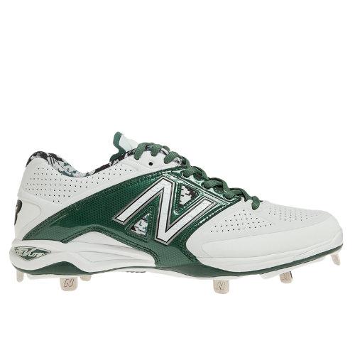 New Balance Low-cut 4040v2 Metal Cleat Men's Low-cut Cleats Shoes - White, Green (l4040oa2)