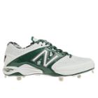 New Balance Low-cut 4040v2 Metal Cleat Men's Low-cut Cleats Shoes - White, Green (l4040oa2)