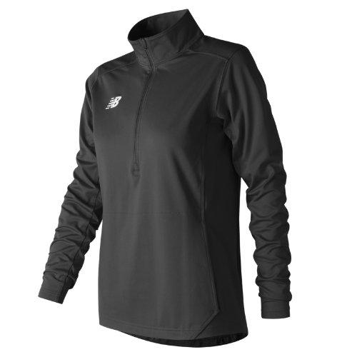 New Balance 710 Women's Lightweight Solid Half Zip - Black (tmwt710tbk)