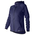 New Balance 73157 Women's Nb Corefleece Full Zip - Navy (wj73157pgm)