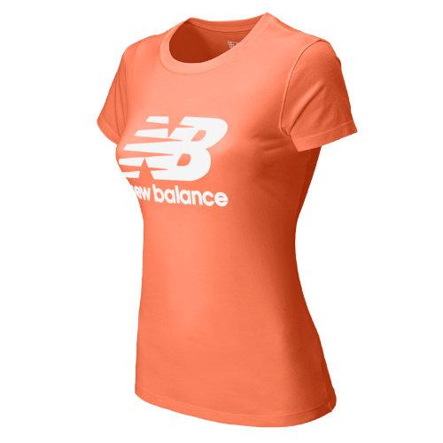 New Balance 4374 Women's Large Logo Tee - Fiji, White (wet4374fij)