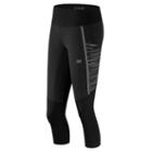 New Balance 61236 Women's Precision Run Capri - Black (wp61236bk)