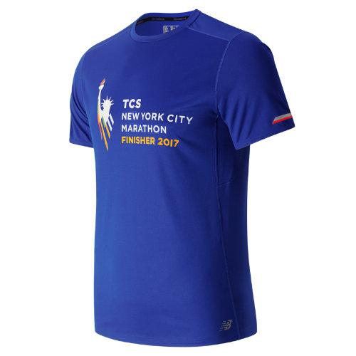New Balance 63223 Men's Nyc Marathon Finisher Nb Ice Short Sleeve - (mt63223v-nf)