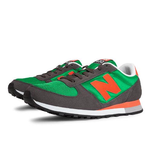 New Balance 430 Men's & Women's Running Classics Shoes - Green, Grey, Orange (u430kgo)