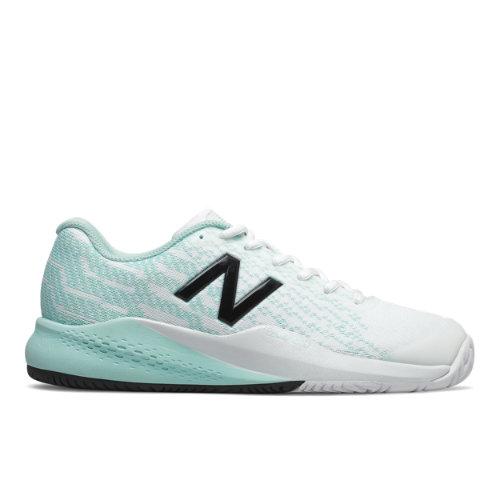 New Balance 996v3 Women's Tennis Shoes - White/blue (wch996k3)