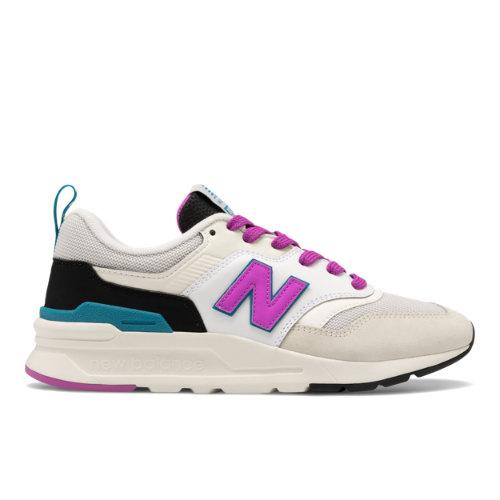 New Balance 997h Women's Classics Shoes - Off White/pink (cw997hna)