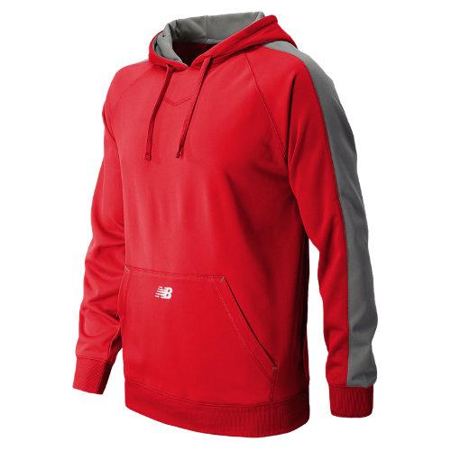 New Balance 8805 Men's Performance Fleece Baseball Hoodie - Team Red/athletic Grey (tmuj8805tre)