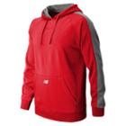 New Balance 8805 Men's Performance Fleece Baseball Hoodie - Team Red/athletic Grey (tmuj8805tre)