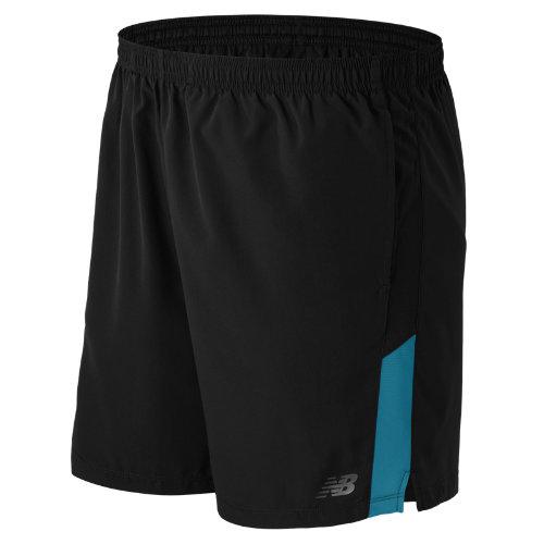 New Balance 53070 Men's Accelerate 7 Inch Short - Black/sonar (ms53070son)