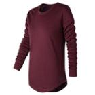 New Balance 73513 Women's 247 Luxe Long Sleeve Tee - Red (wt73513ctc)