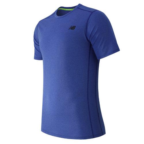 New Balance 61034 Men's Pindot Flux Short Sleeve - Blue (mt61034pc)