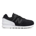 574 New Balance Kids' Pre-school Lifestyle Shoes - Black/white (kl574c8p)