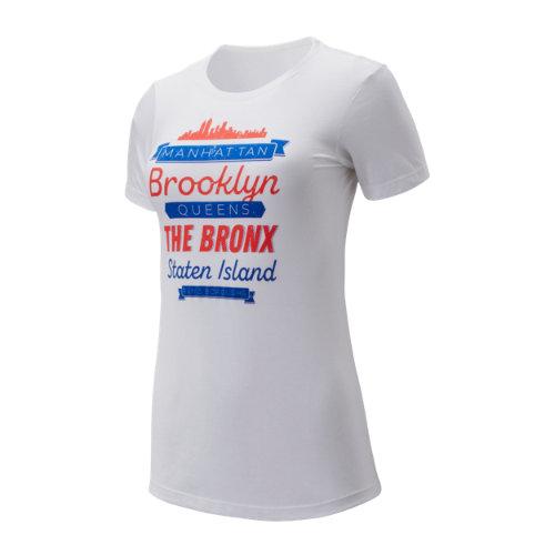 New Balance 93601 Women's Nyc Boroughs Tee - White (wt93601qwt)