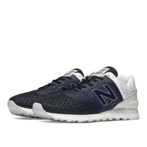 New Balance 574 Re-engineered Breathe Men's Sport Style Sneakers Shoes - Navy/white (mtl574mn)