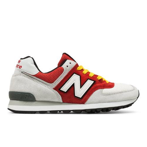 New Balance 574 Walk Off Baltimore Men's 574 Shoes - Grey/red (qot1us574)