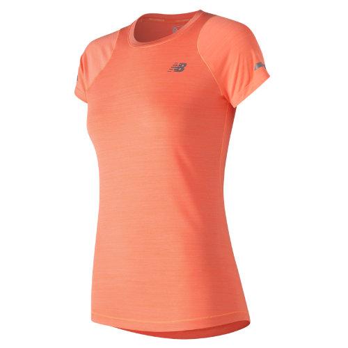New Balance 73233 Women's Seasonless Short Sleeve - Orange (wt73233vtr)