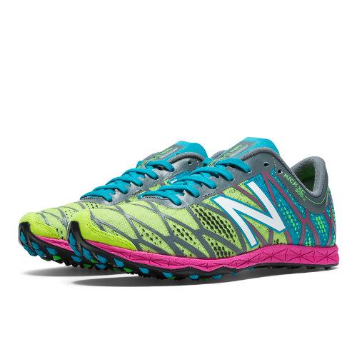 New Balance Xc900v2 Spikeless Women's Cross Country Shoes - Light Yellow, Blue Atoll, Exuberant Pink (wxc900pr)