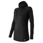 New Balance 53131 Women's Nb Heat Hoodie - Black (wt53131bk)