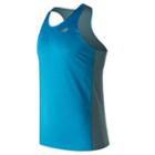 New Balance 53067 Men's Accelerate Singlet - Blue/white (mt53067dnb)