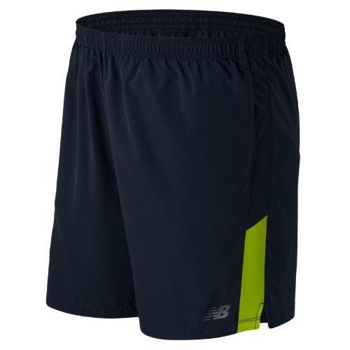 New Balance 53070 Men's Accelerate 7 Inch Short - Navy/yellow (ms53070gxy)