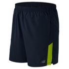 New Balance 53070 Men's Accelerate 7 Inch Short - Navy/yellow (ms53070gxy)