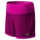 New Balance 4115 Women's Impact 5 Inch 2 In 1 Short - Mulberry, Poisonberry (wrs4115mub)