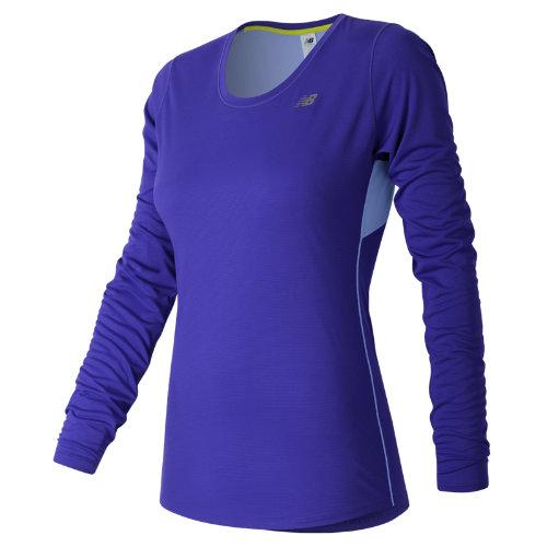 New Balance 53142 Women's Accelerate Long Sleeve - Purple (wt53142ssl)
