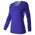 New Balance 53142 Women's Accelerate Long Sleeve - Purple (wt53142ssl)