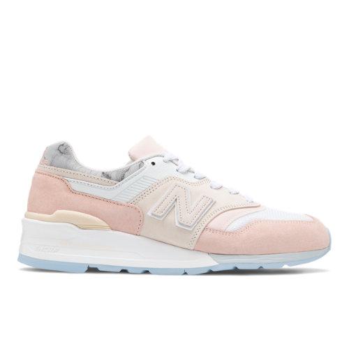 New Balance Made In Us 997 Men's Made In Usa Shoes - White/pink (m997lbh)