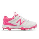 New Balance Tpu 4040v1 Pink Ribbon Women's Softball Shoes - White/pink (sp4040p1)