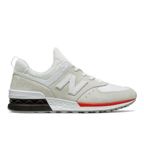 New Balance 574 Sport Men's Sport Style Shoes - Silver/white (ms574aw)