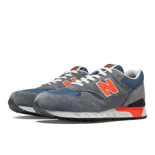 New Balance 496 80s Running Men's Running Classics Shoes - Grey, Navy, Orange (cm496cs)