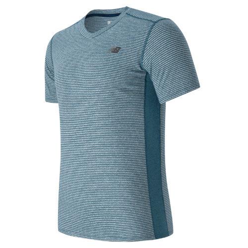 New Balance 61033 Men's Striped Sonic Top - Blue (mt61033rip)