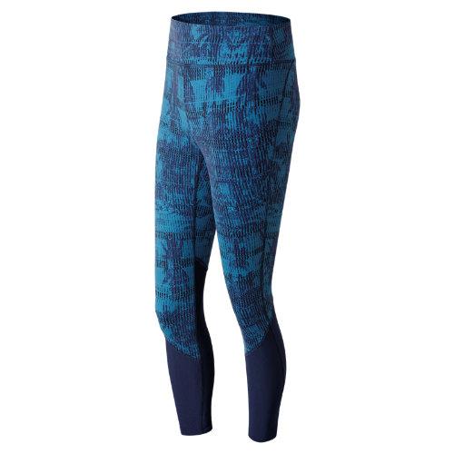 New Balance 71466 Women's Elixir Printed Tight - Blue/navy (wp71466pme)