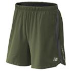 New Balance 4113 Men's Impact 5 Inch Track Short - Army Green, Lead (mrs4113cmb)