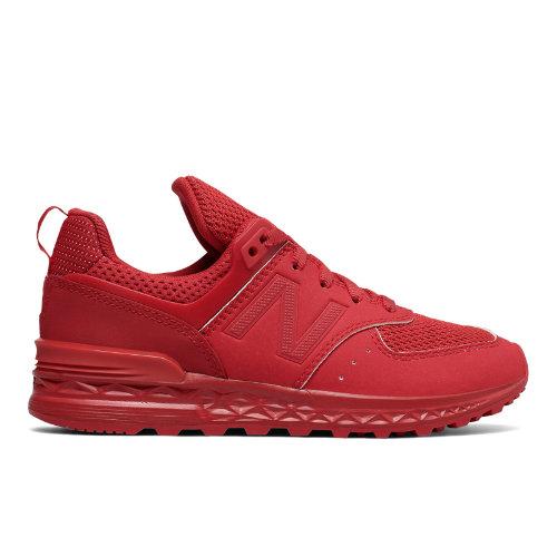 New Balance 574 Sport Kids Grade School Lifestyle Shoes - Red (kfl574ag)