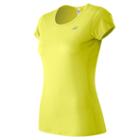 New Balance 53141 Women's Accelerate Short Sleeve - Yellow (wt53141ffy)