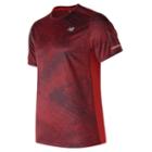 New Balance 71224 Men's Nb Ice Printed Short Sleeve - Red (mt71224fgt)