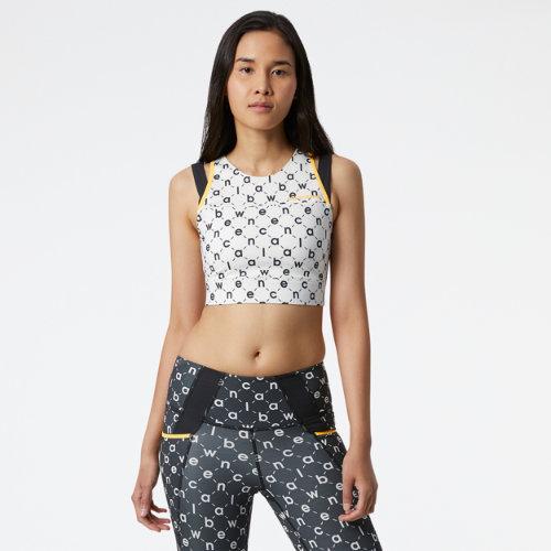 New Balance Women's Shape Shield Printed Crop Bra