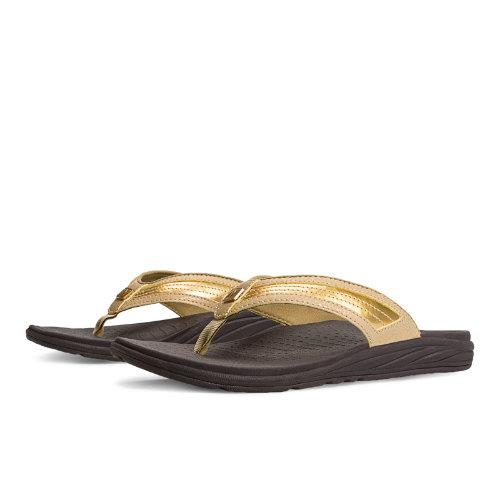 New Balance Revitalign Flourish Thong Women's Flip Flops Shoes - Gold (w6046gd)