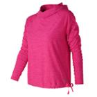 New Balance 71137 Women's In Transit Hoodie - Pink (wt71137akh)