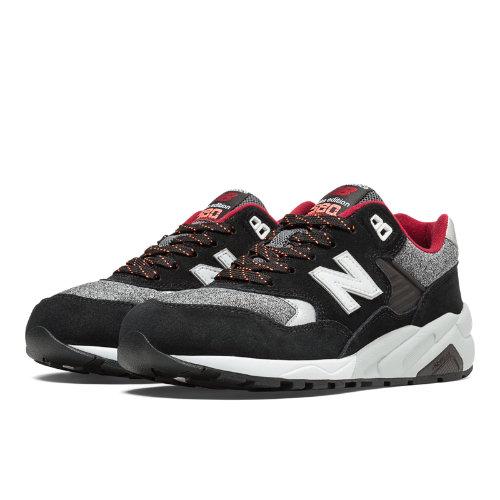 580 New Balance Women's Running Classics Shoes - Black, White, Red (wrt580bd)