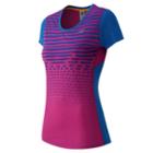 New Balance 53162 Women's Accelerate Short Sleeve Graphic - Sonar Multi (wt53162snm)