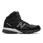 New Balance 990v4 Mid Black Panther Men's Made In Usa Shoes - (mo990-v4bp)