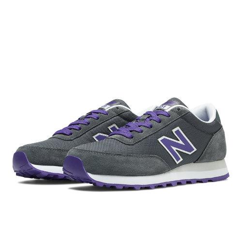 New Balance 501 Women's Lifestyle Shoes - Grey, Purple (wl501cgr)
